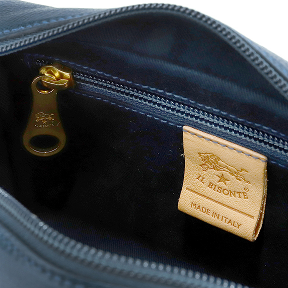 IL BISONTE Heritage BCR199 Shoulder Bag Blue - Picture 8 of 9